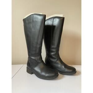 UGG Seldon Boots Women’s Black Tall Leather Riding Boot Size 7.5